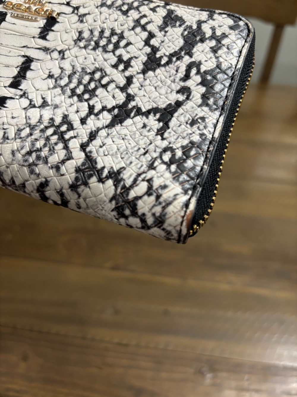 Coach Accordian Zip Wallet in Python-Embossed Leather - Picture 7 of 11